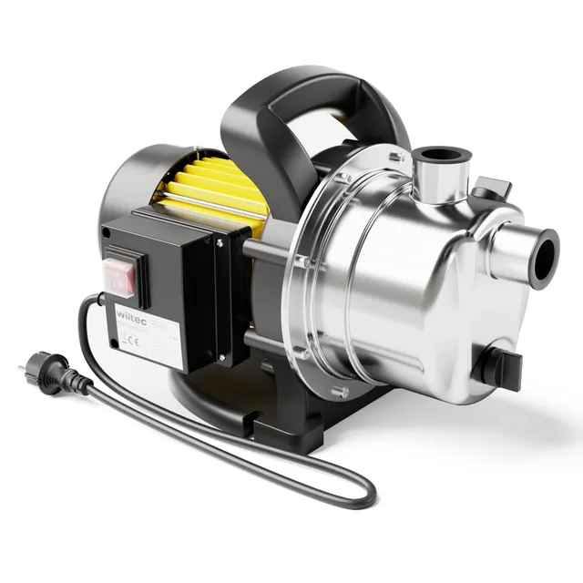 Wiltec Pompa Giardino Inox 3800 l/h 1200W 48m