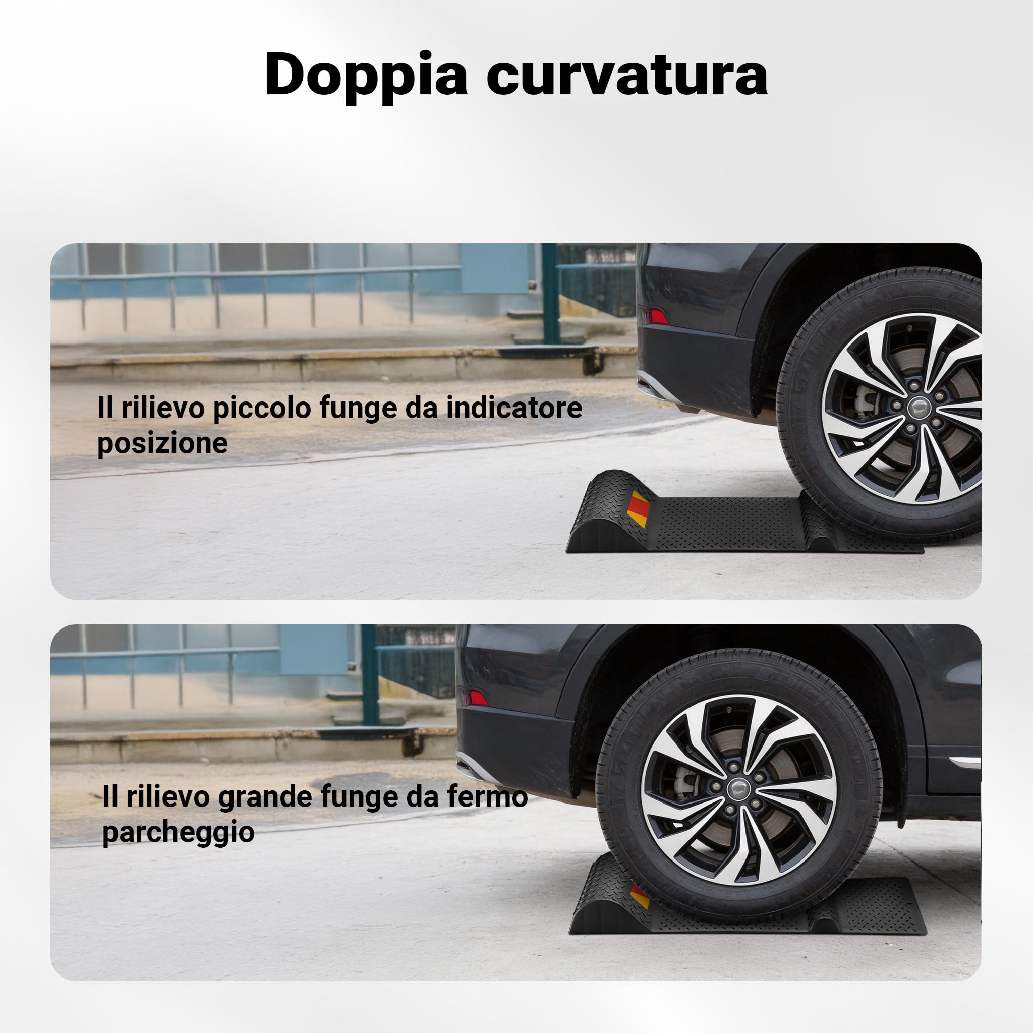 Wiltec Fermaruota Autoadesivo 52,8 cm 2 pezzi