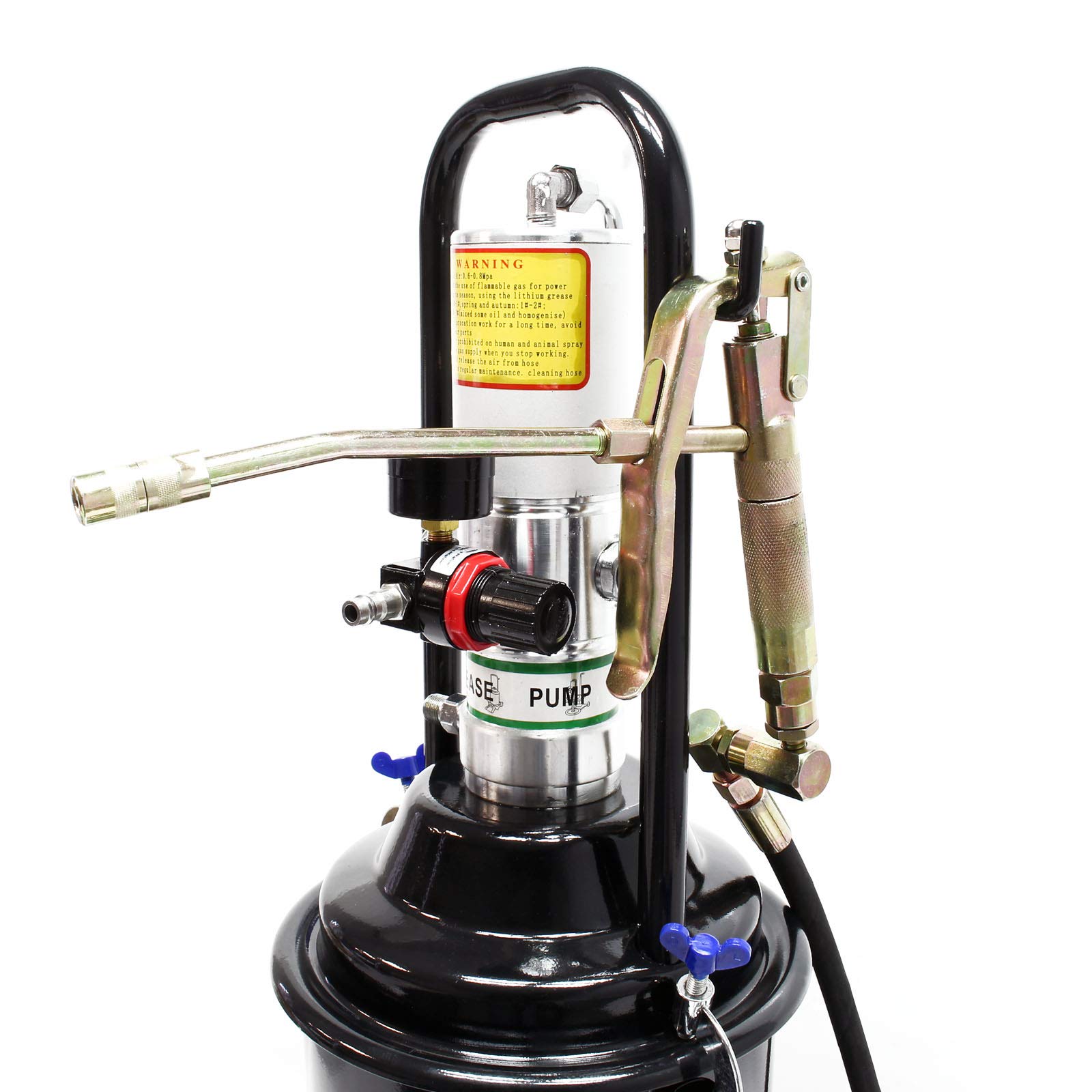Wiltec Ingrassatore aria compressa 12L carrellato professionale