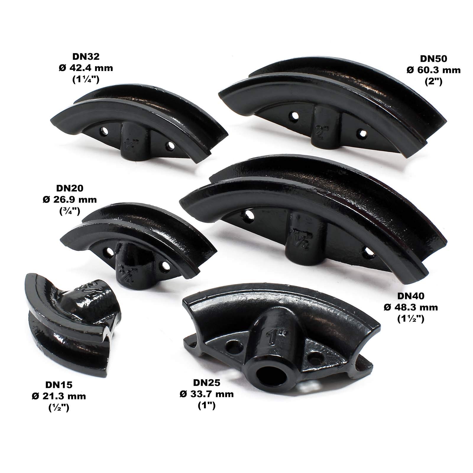 Wiltec Piegatubi idraulica 12 t tubi 21,3-60,3 mm verticale