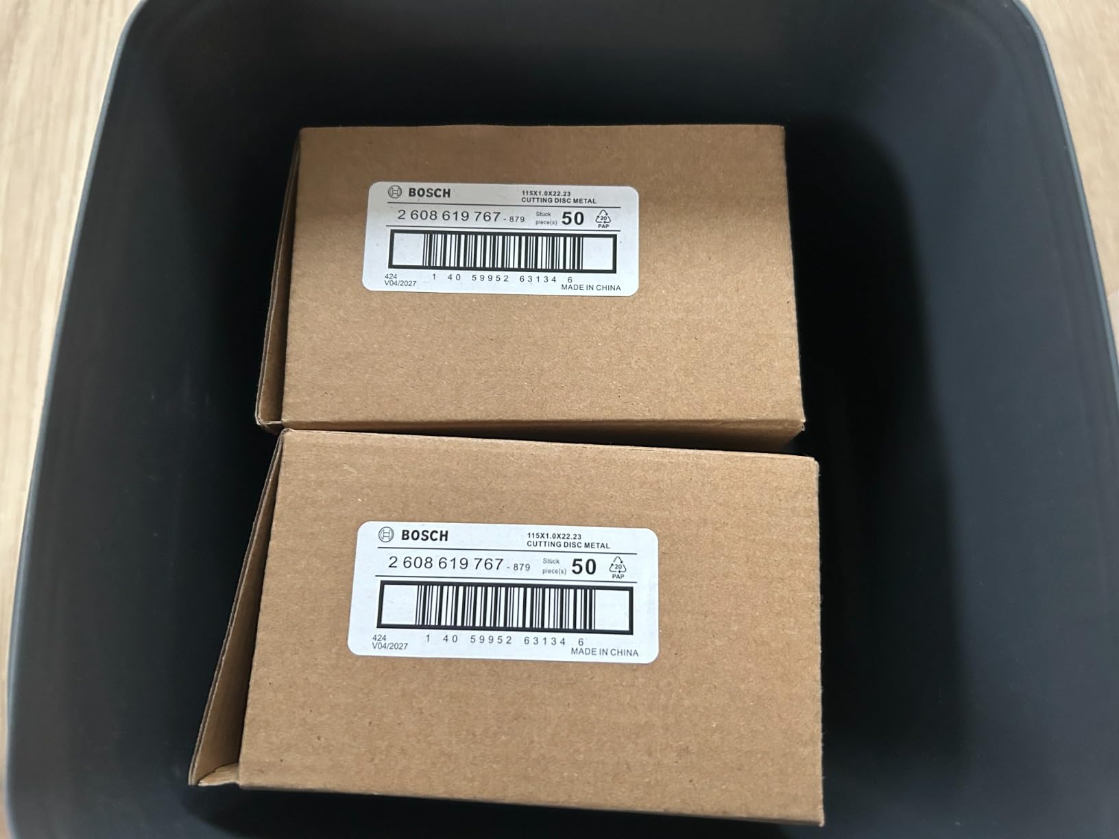 Bosch dischi taglio metallo 115 mm set 100 pezzi