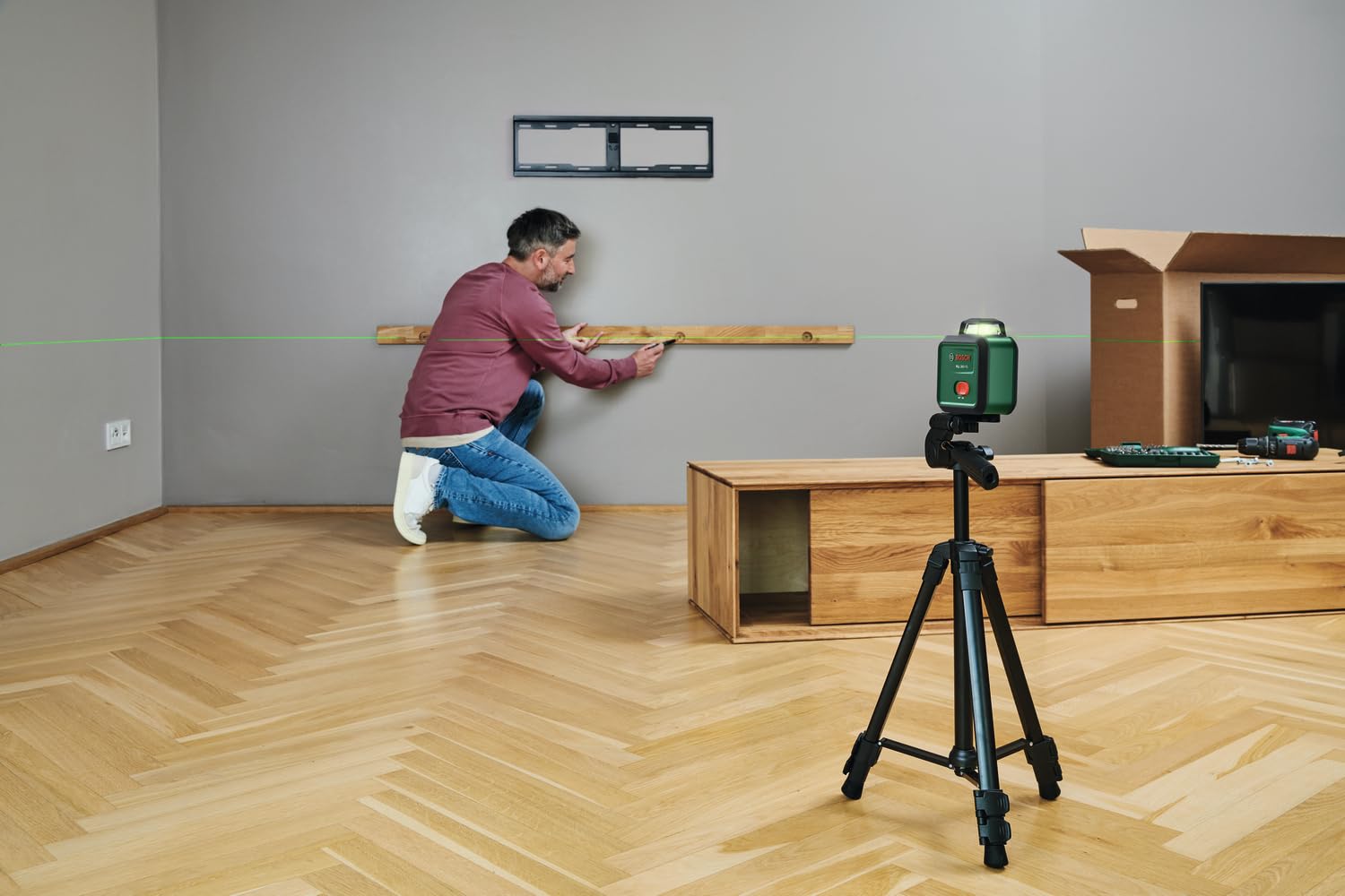 Bosch PLL 360-1G livella laser verde 360°
