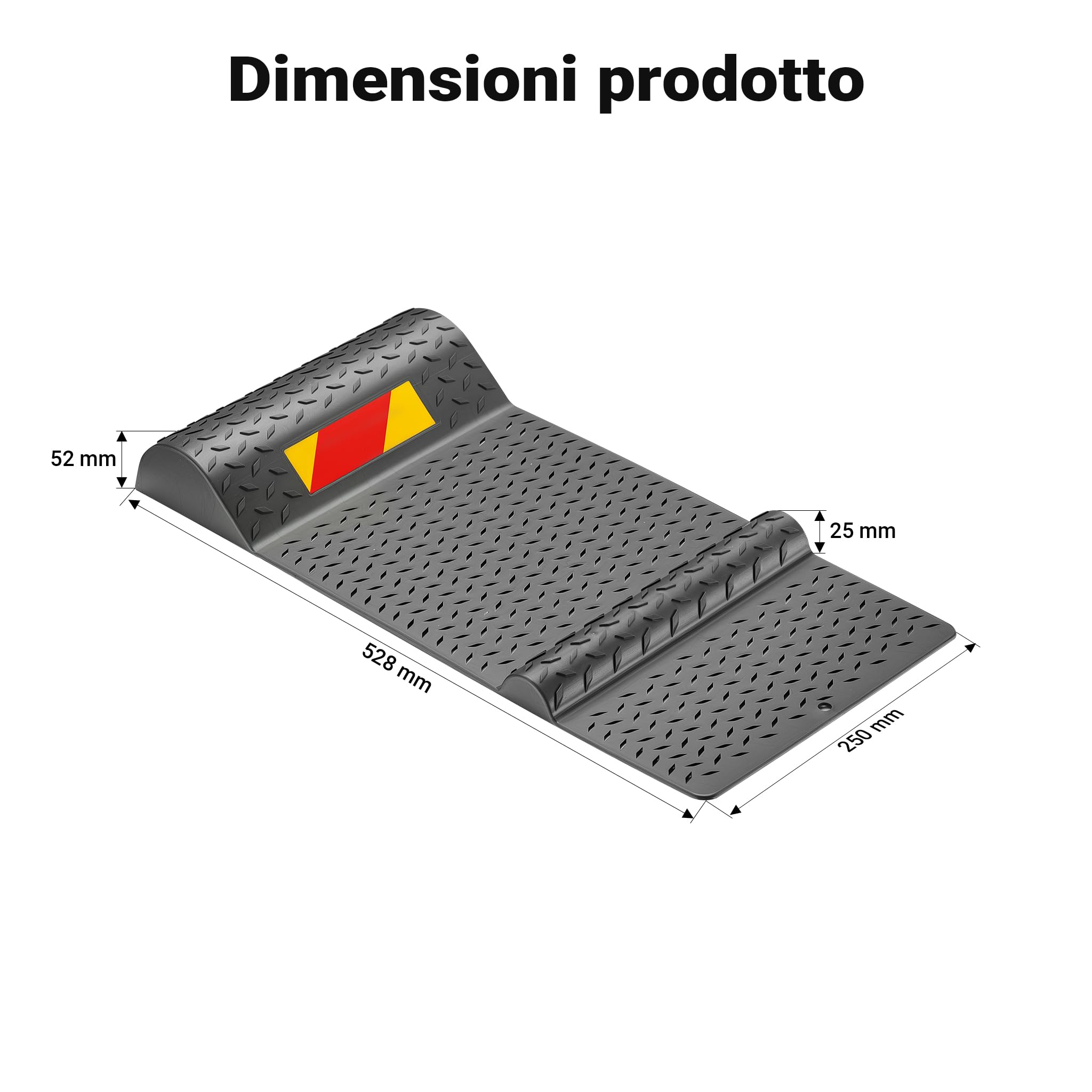 Wiltec Fermaruota Autoadesivo 52,8 cm 2 pezzi