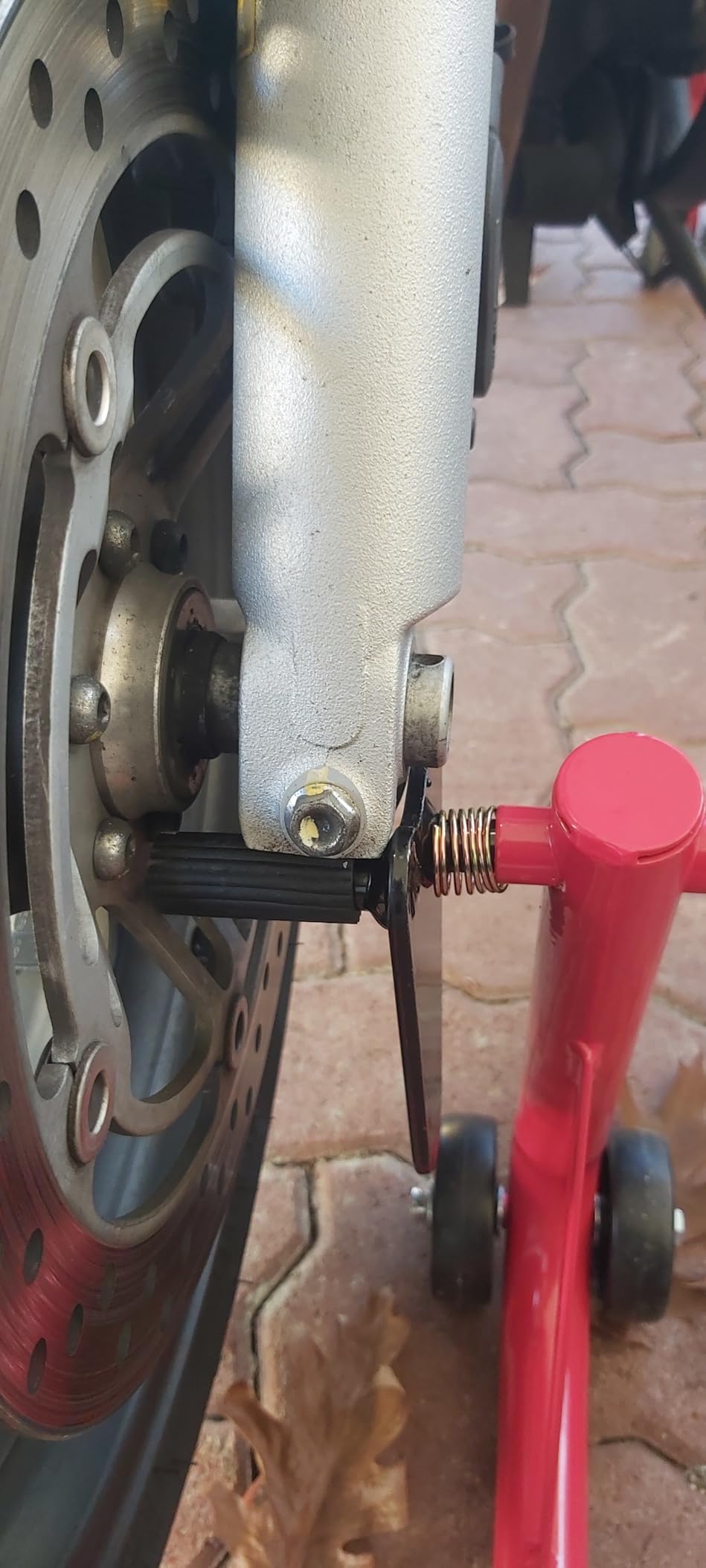Wiltec Ruota anteriore 1 cavalletto moto acciaio