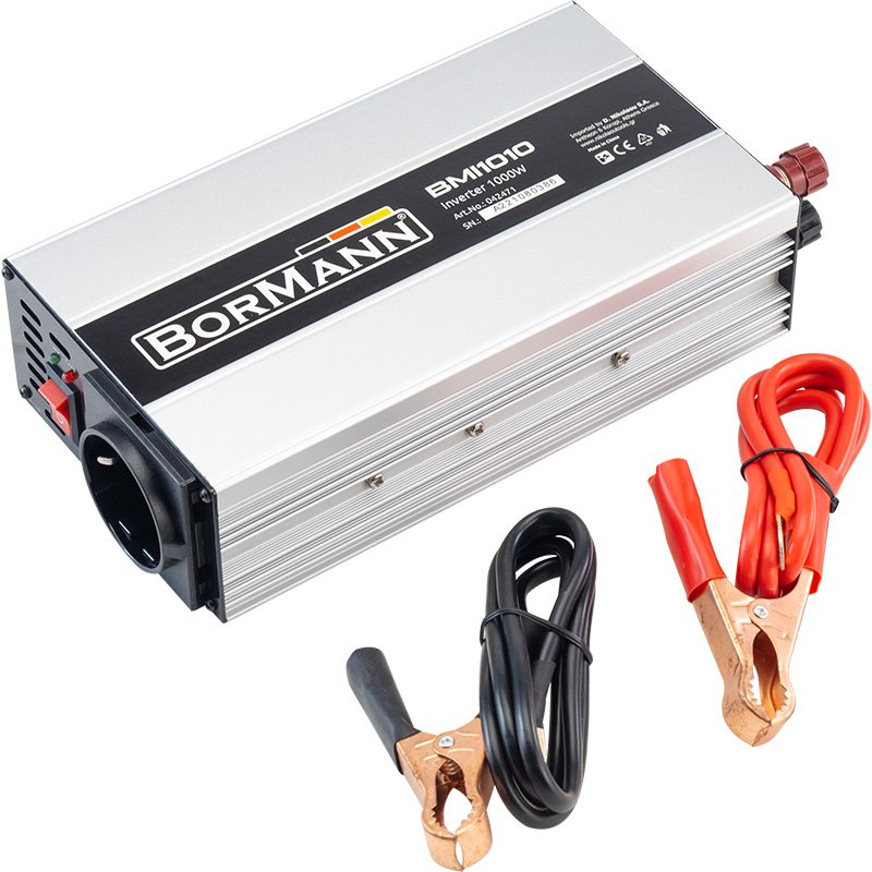 Bormann Inverter Auto 12V-220V 1000W USB Schuko