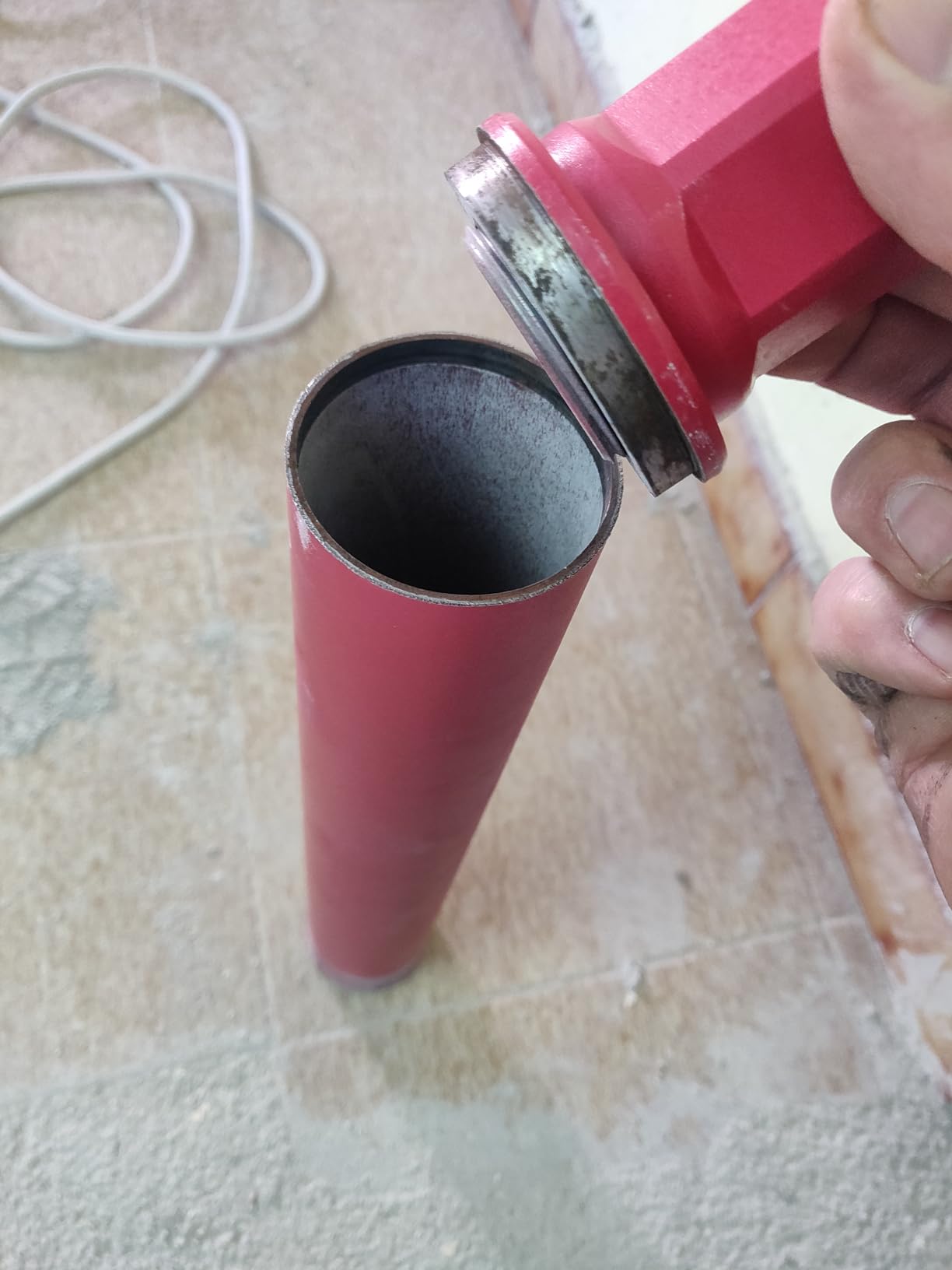 Wiltec Corona Diamantata Ø132 mm Secco Umido Cemento