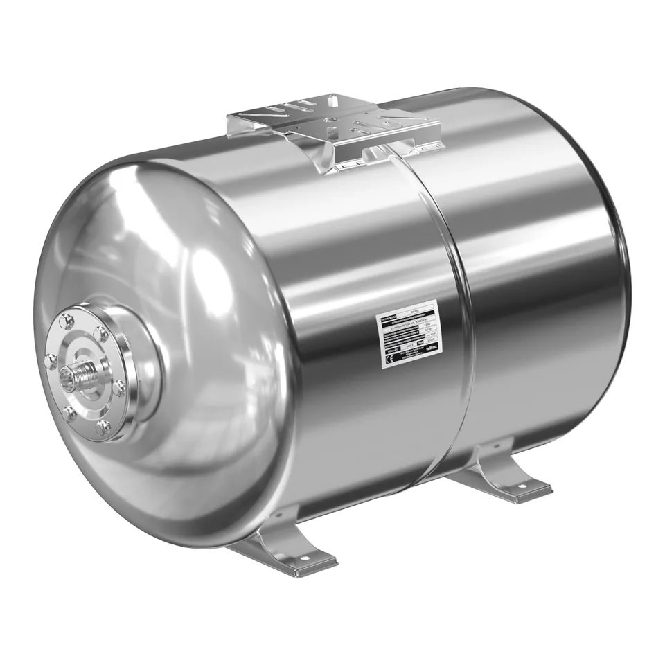 Wiltec Vaso di espansione 50 L orizzontale inox EPDM