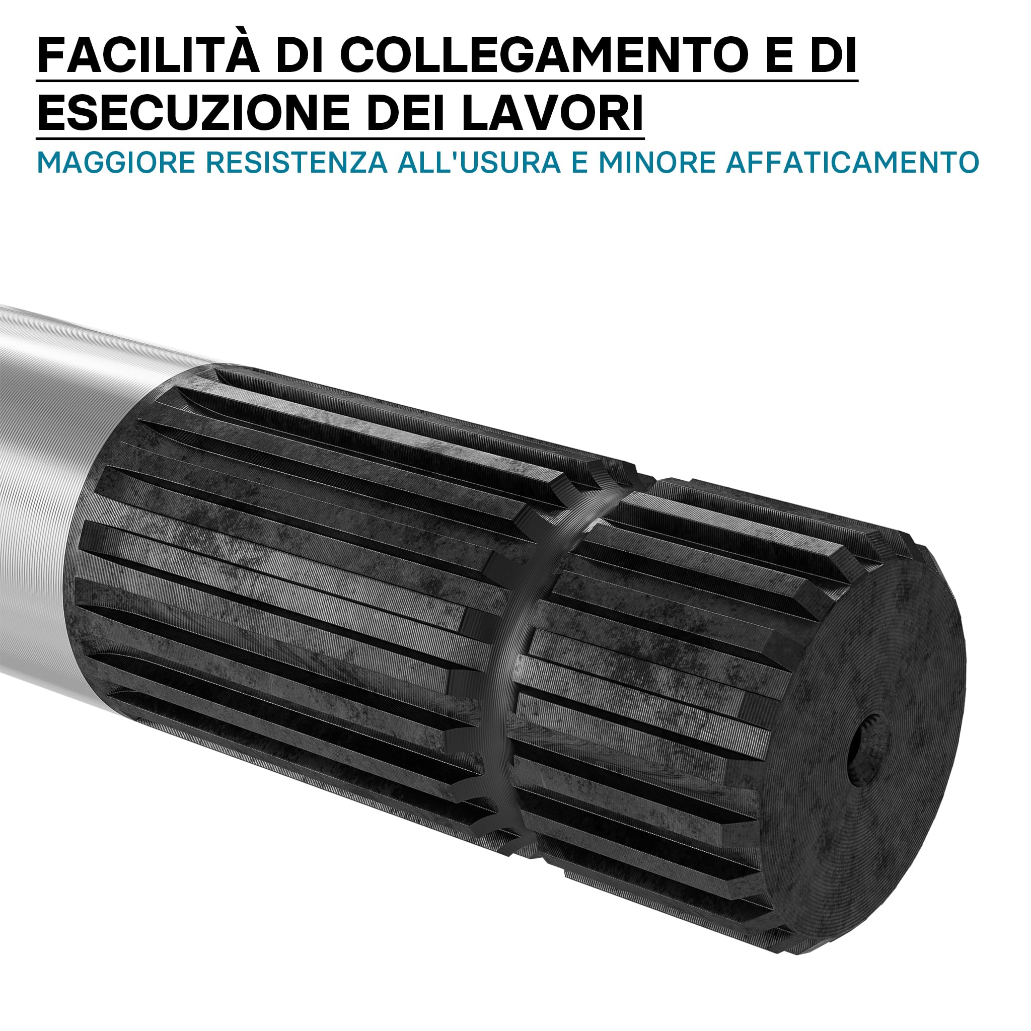 Wiltec D2 albero scanalato cardano 300 mm 21 denti