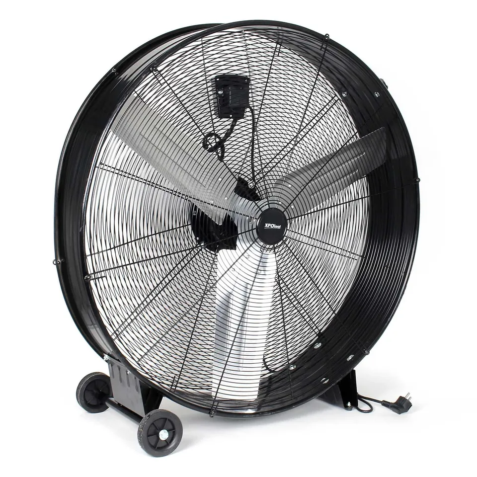 Wiltec Ventilatore industriale 90 cm 360 W 3 velocità