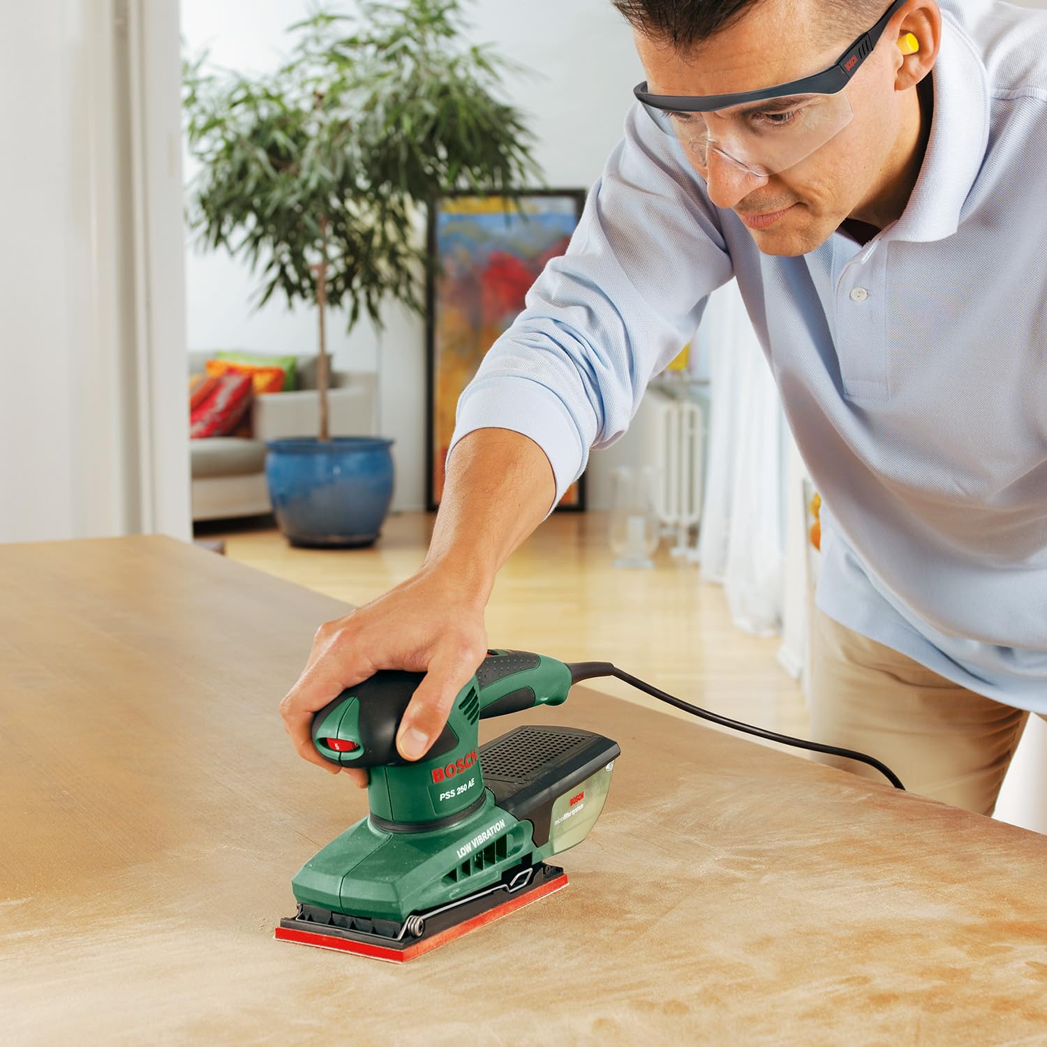 Bosch PSS 250 AE levigatrice orbitale 250W con valigetta