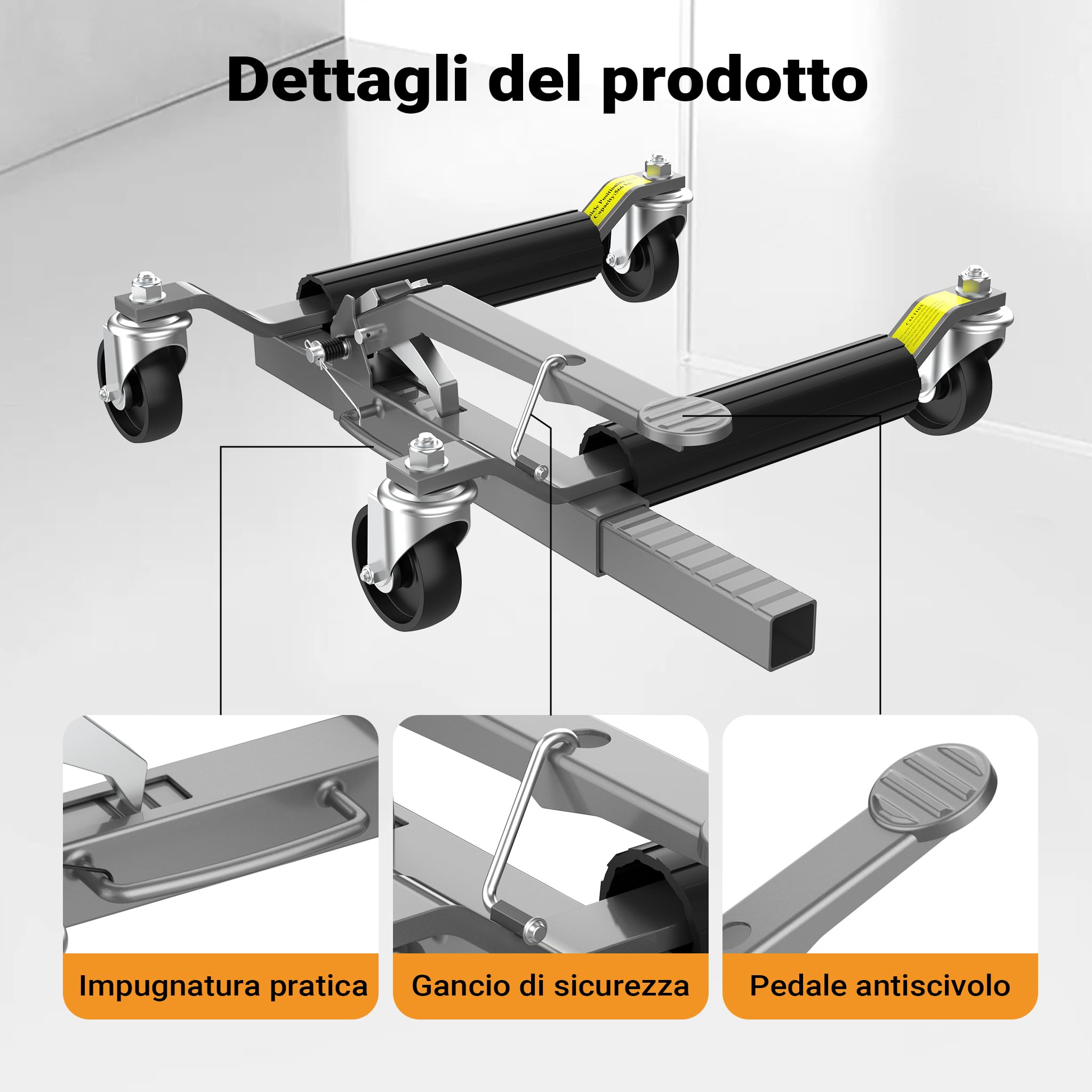 Wiltec XPOtool martinetti manovra auto set 2pz 566 kg