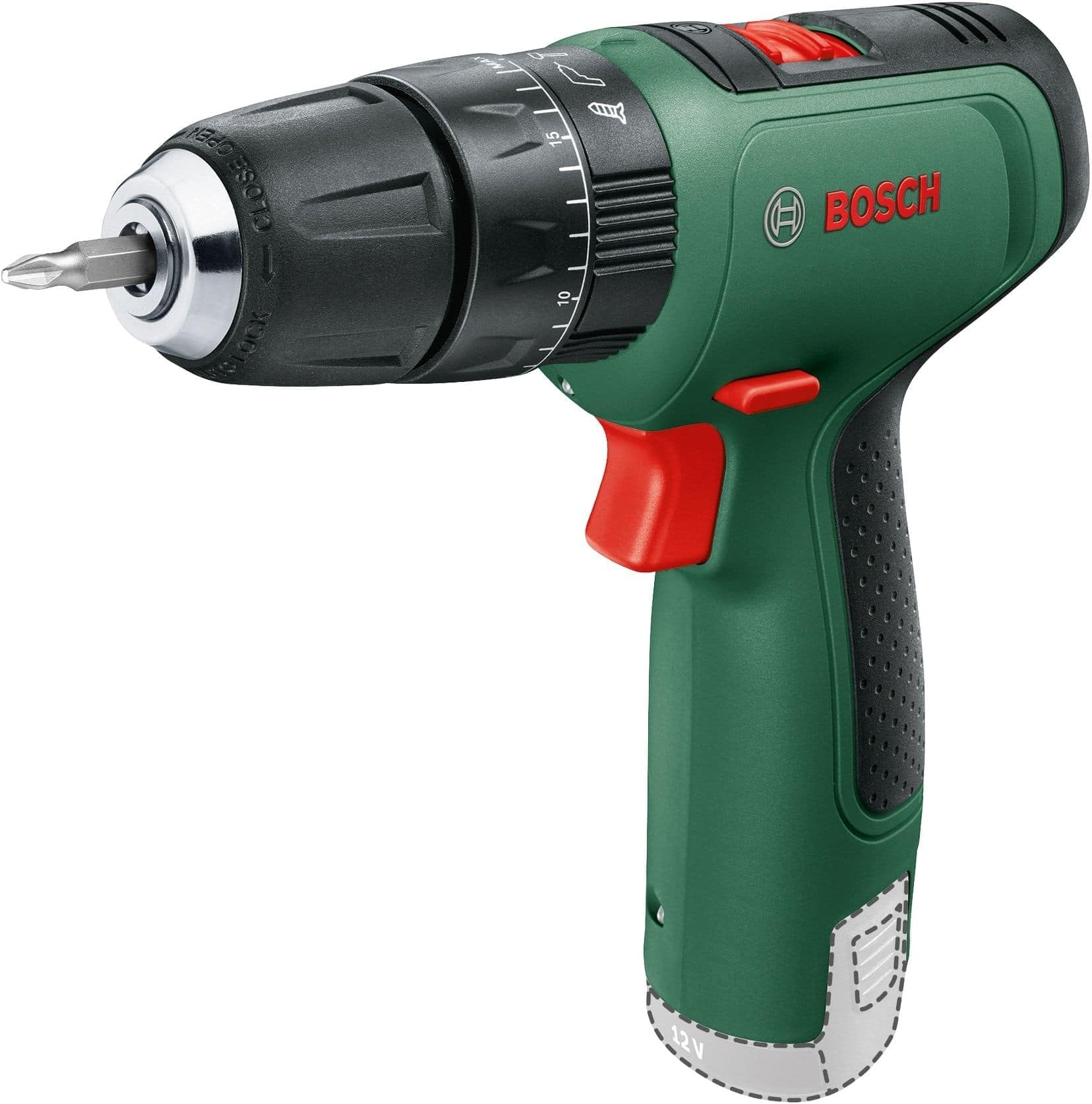 Bosch Easy Trapano Battente 12V Set Premium 2 Batterie percussione
