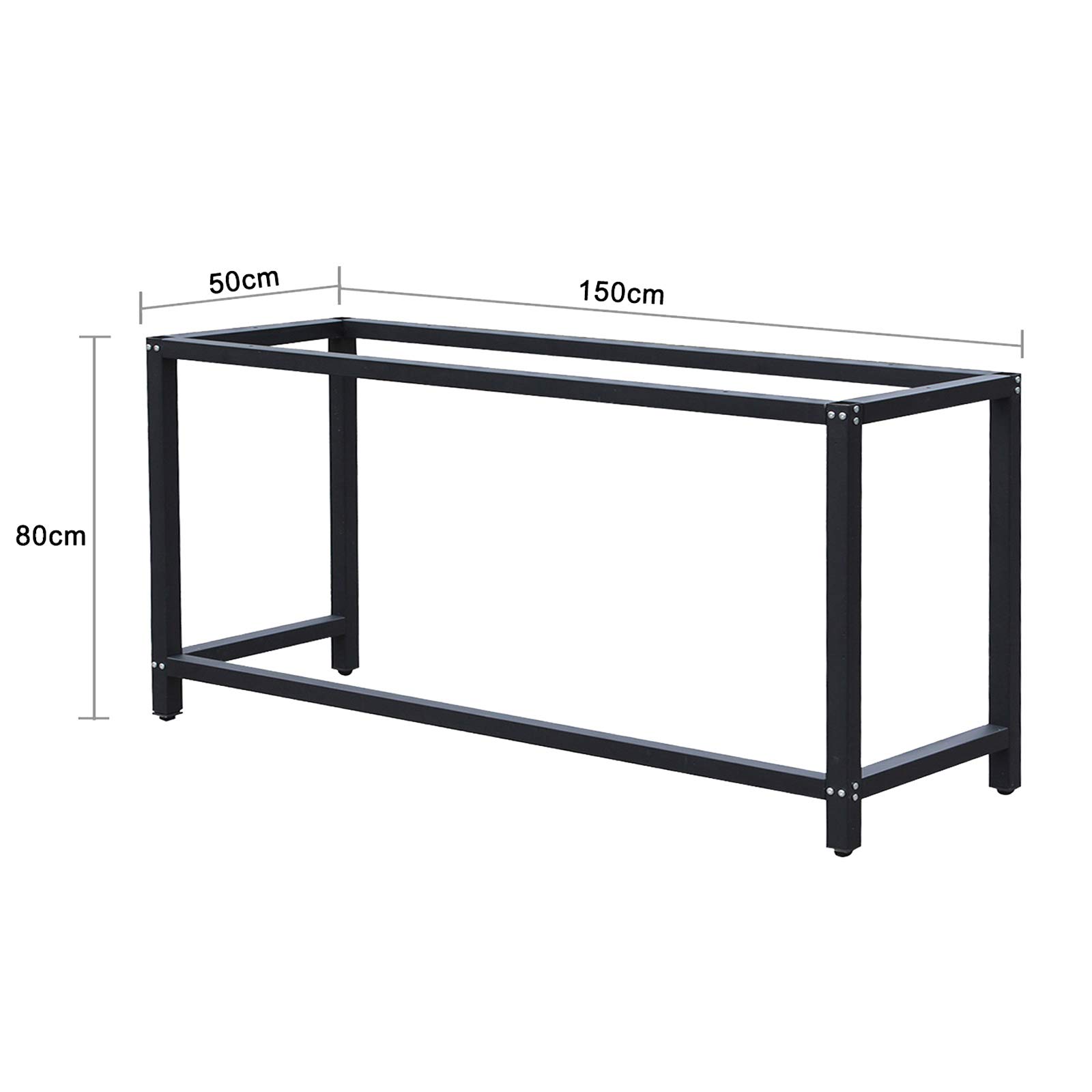 Wiltec Telaio Banco Lavoro Acciaio 150x50x80 cm