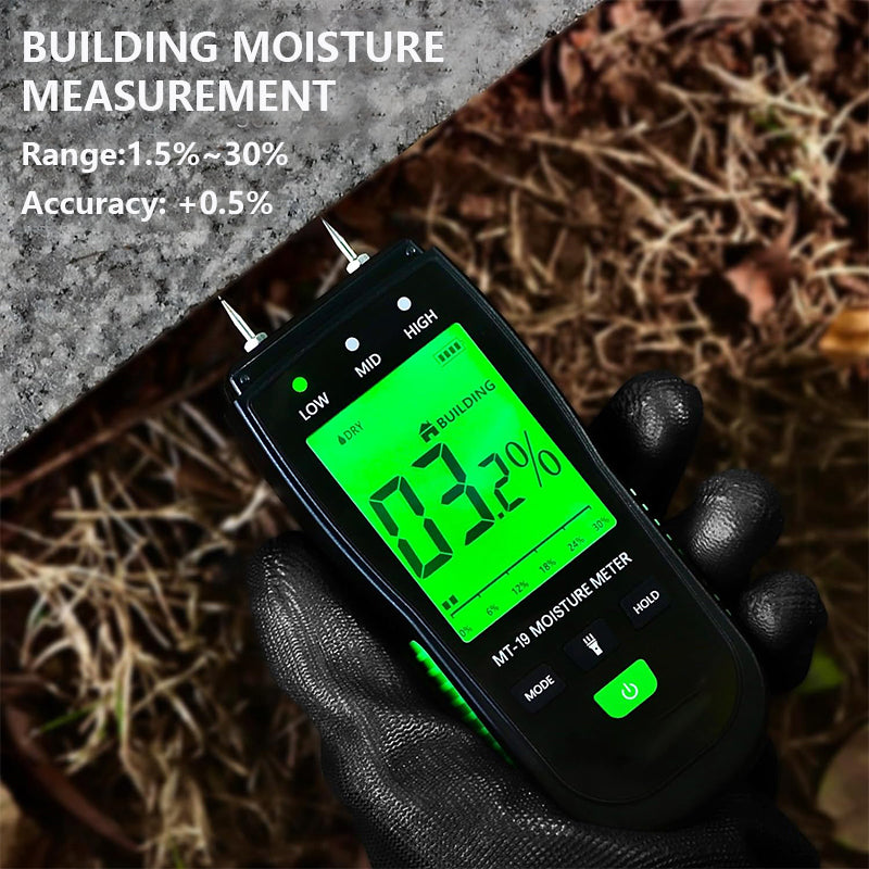 Tilswall Misuratore Umidità Legno Tester Legna da Ardere a Perno