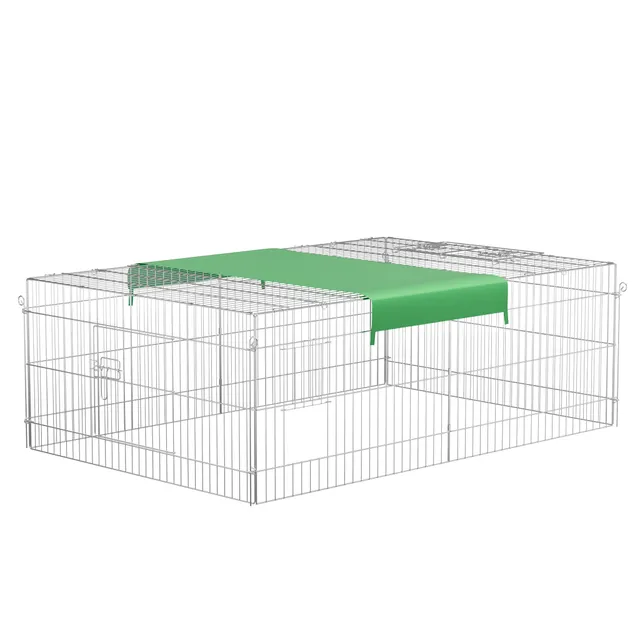 Wiltec Recinto 216x116x65 cm per Conigli con Telo Parasole