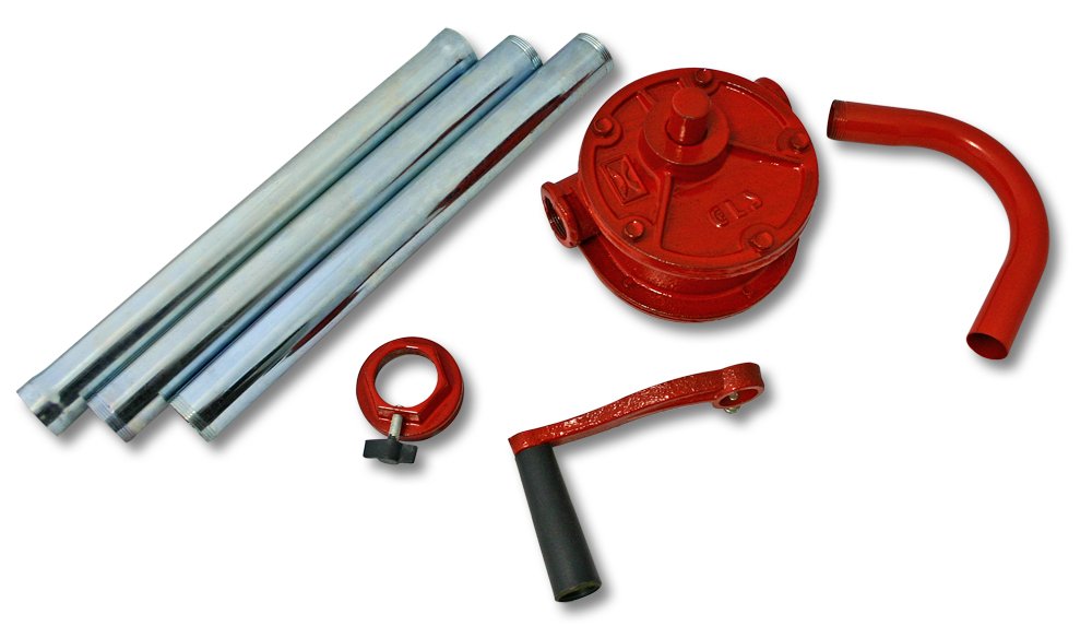 Wiltec pompa travaso gasolio manuale 22 l/min aspirazione 1 m