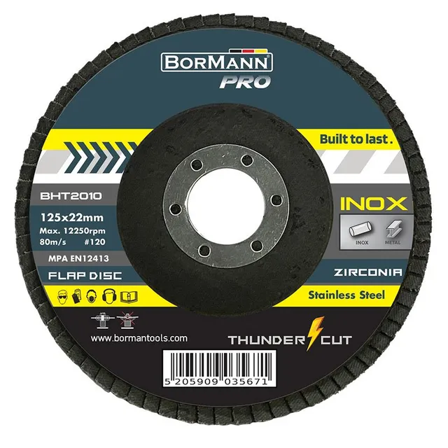 Bormann Thunder-Cut Disco Lamellare Inox 125mm G120