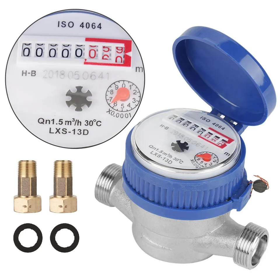 Weytoll Contatore Acqua Fredda 15 mm 1/2" Meccanico 1,5 m³/h