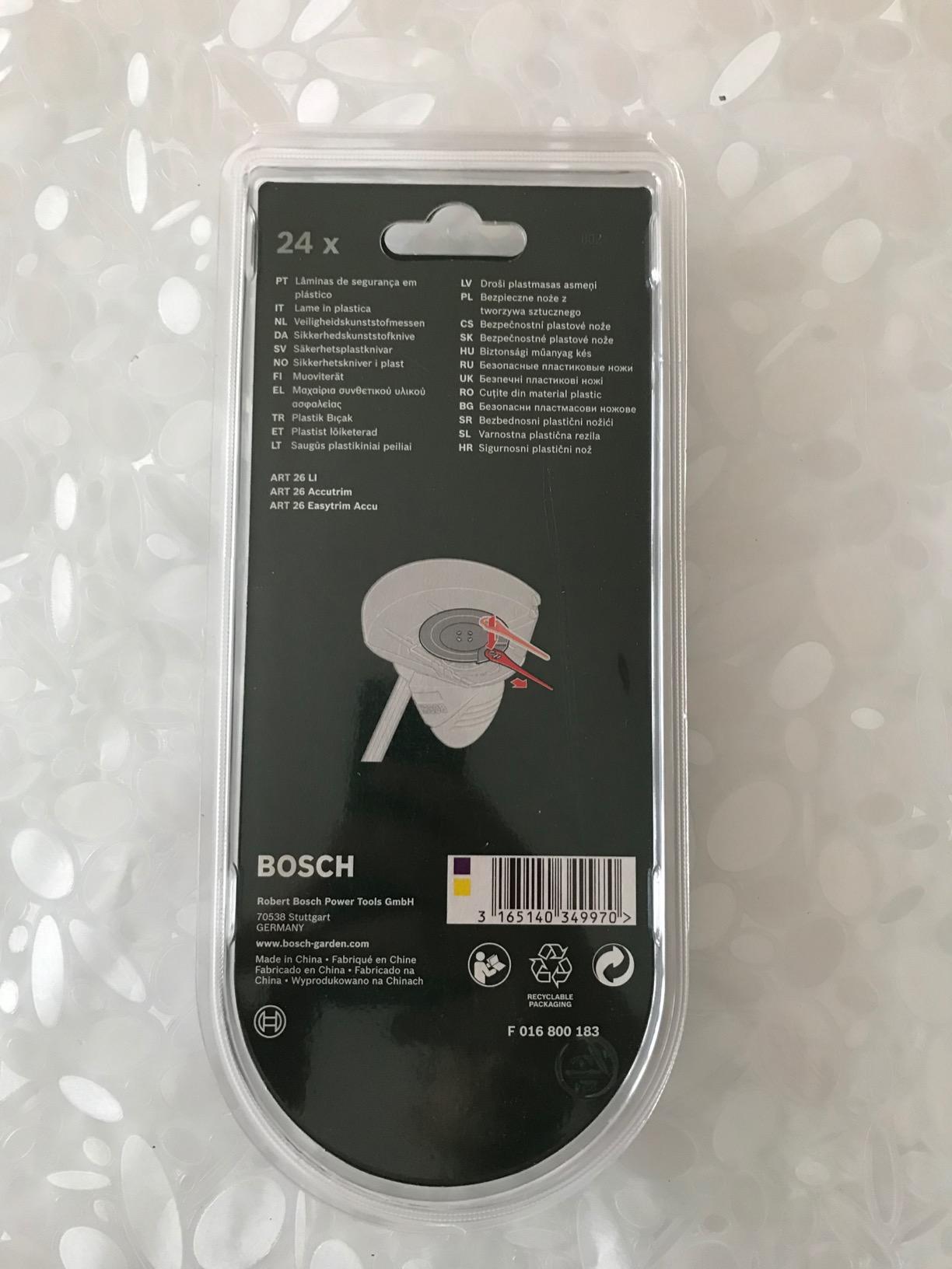 Bosch Art 26 Accutrim Lame Plastica 24 Pezzi