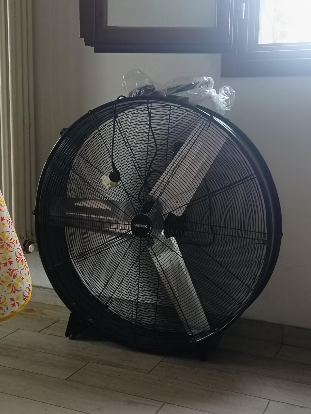 Wiltec Ventilatore industriale 60 cm 180 W 3 velocità
