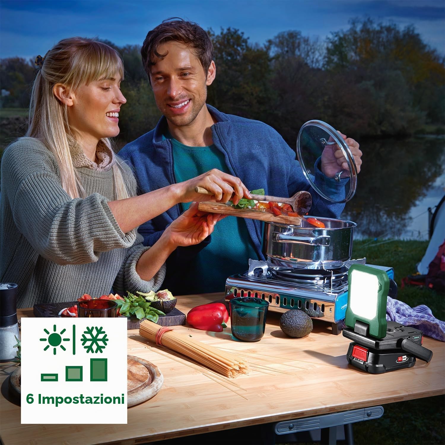 Bosch EasySpotLight 18V-400 Lampada 400 Lumen Senza Batteria