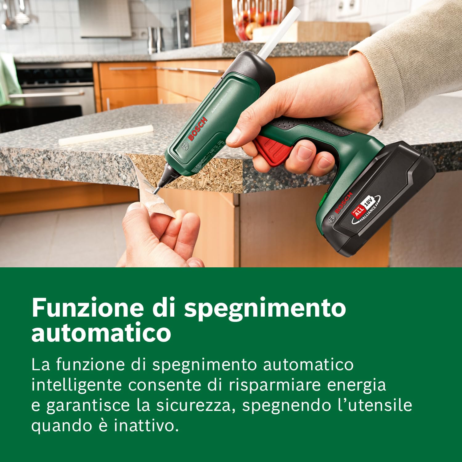 Bosch AdvancedGlue 18V pistola colla a caldo 4 stick