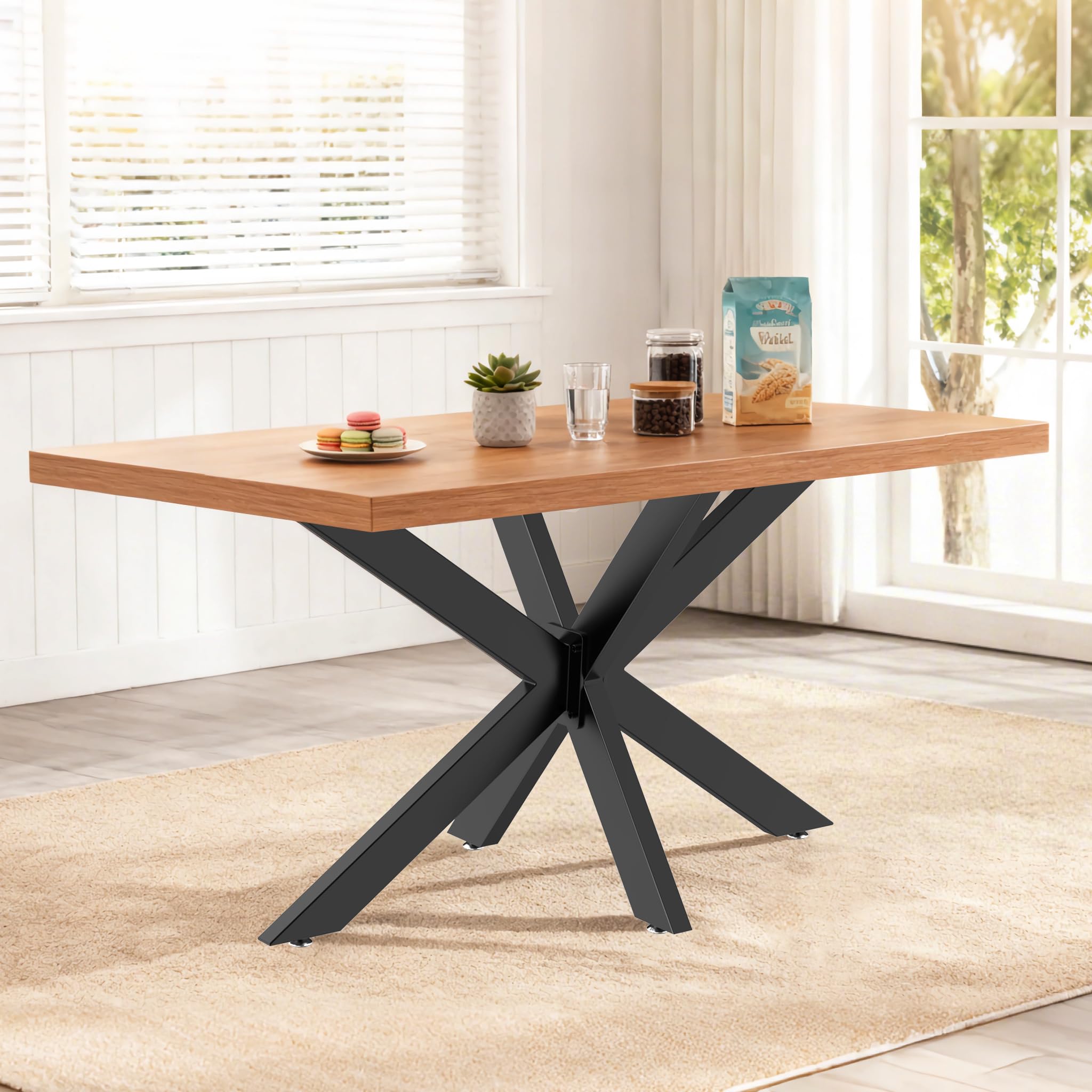 Wiltec XPOtool Telaio Tavolo Ragno Acciaio Nero 150cm