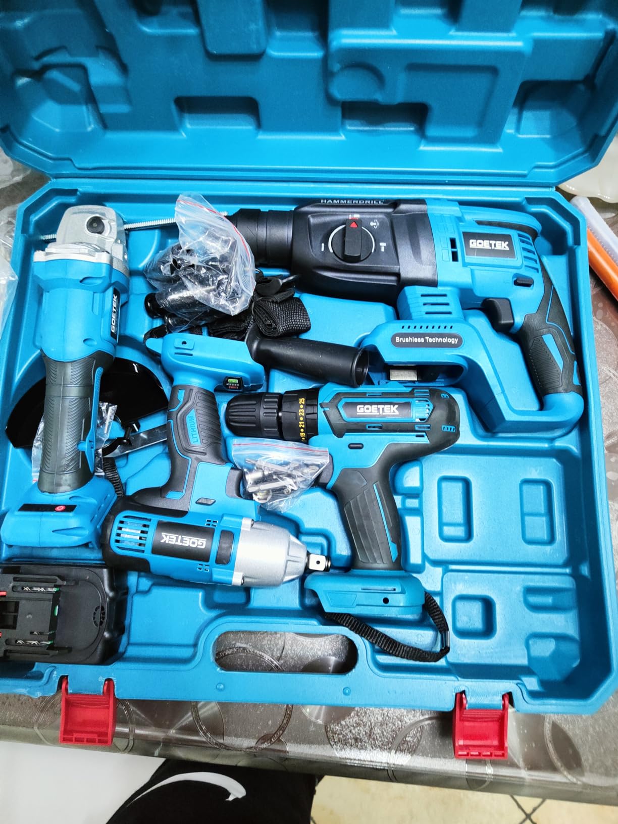 De Rosa Shop Kit 4 in 1 68V utensili a batteria 4 pezzi