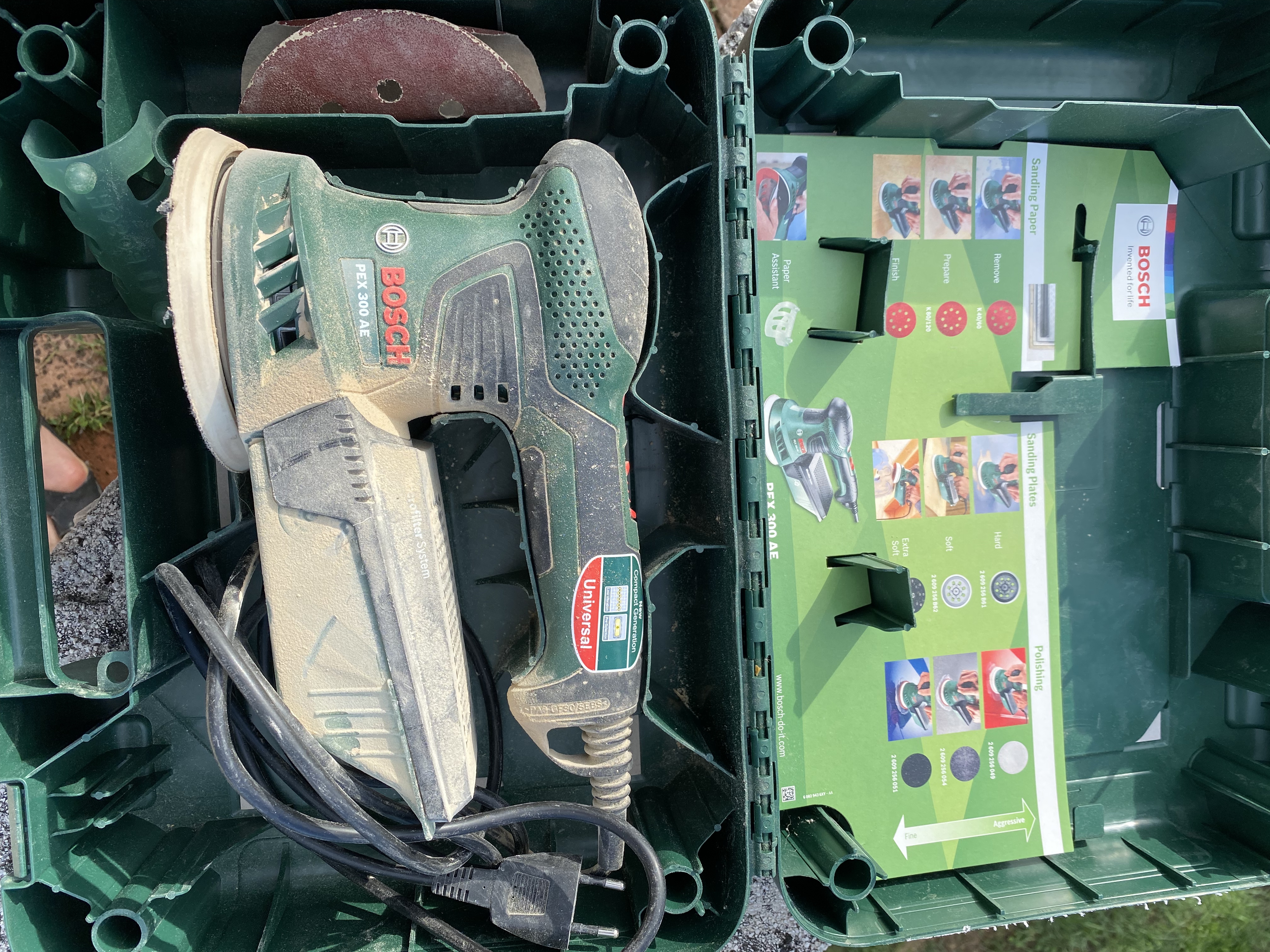 Bosch PEX 300 AE levigatrice rotoorbitale 270W 125 mm