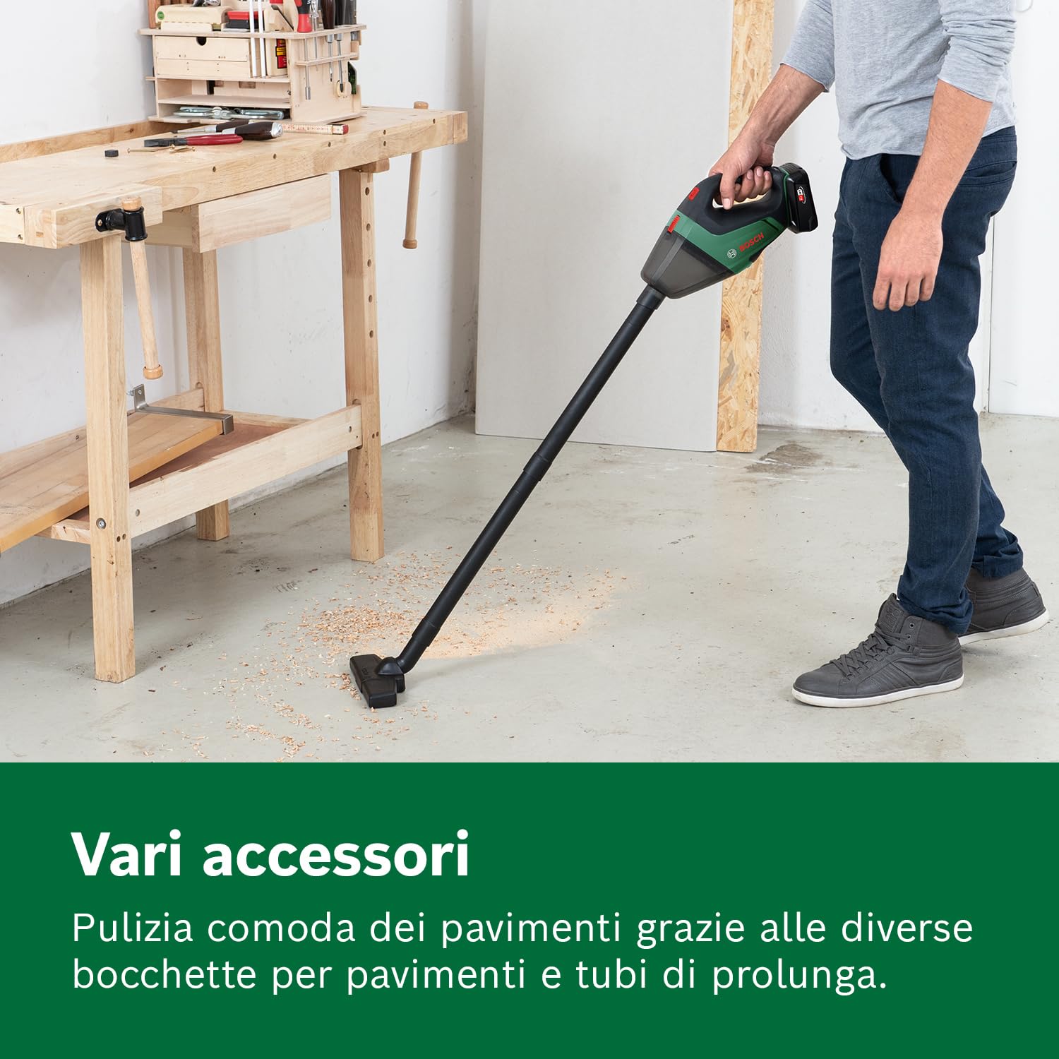 Bosch UniversalVac 18 aspiratore batteria 18V set 2,5Ah