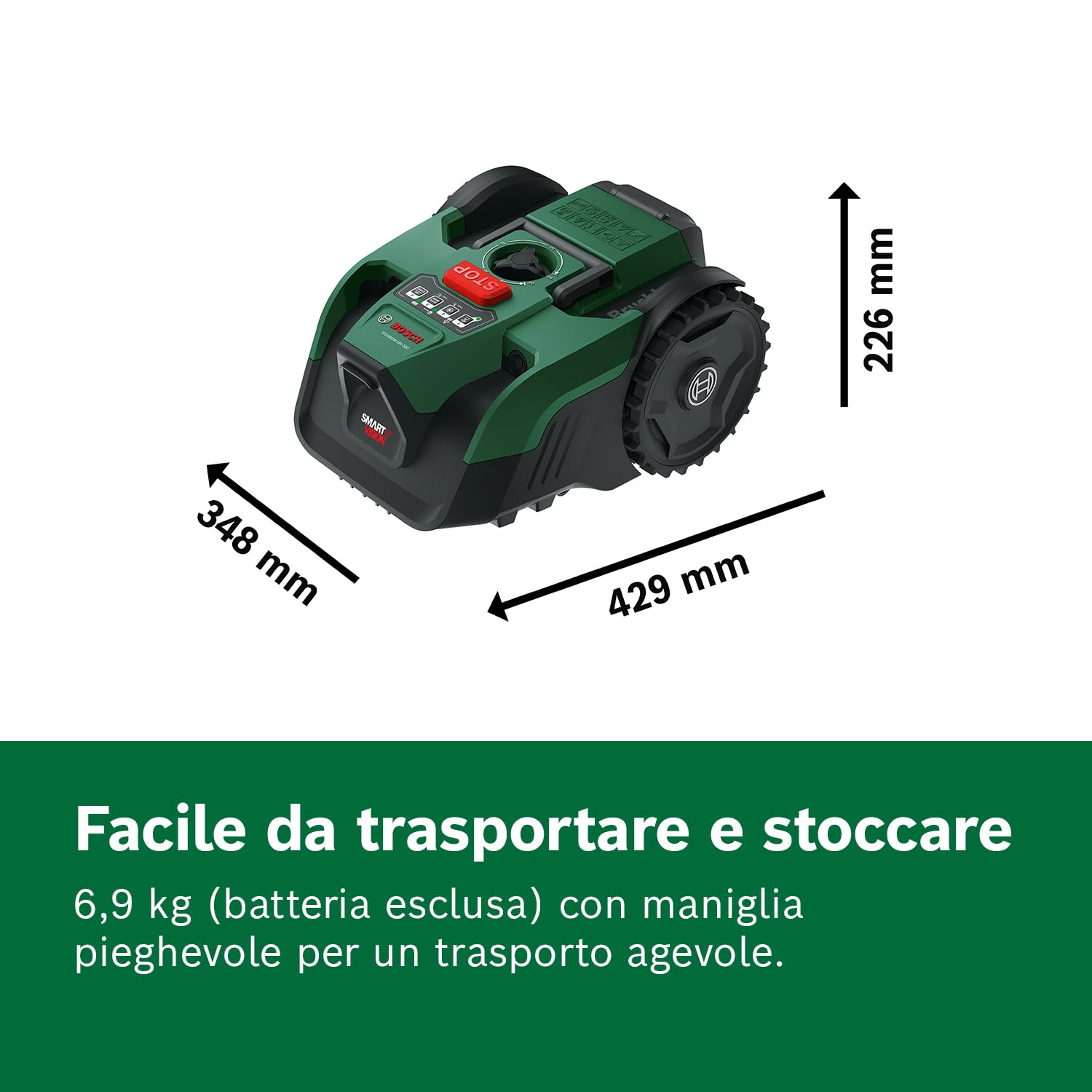 Bosch VISIMOW18V-200 Robot Rasaerba 200 mq Senza Batteria