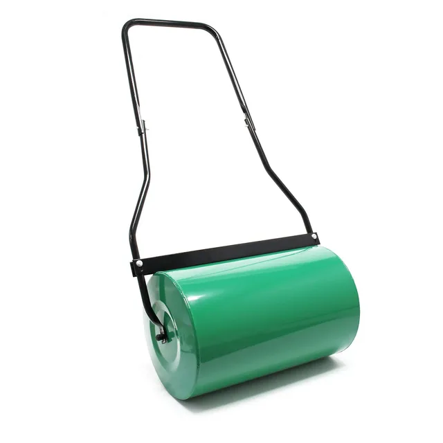 Wiltec Rullo giardino 50cm 40L metallo con raschietto