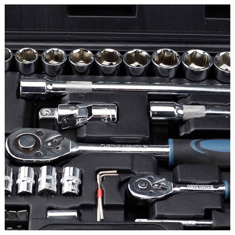 Bormann set bussole 73 pezzi 1/4" 1/2" cricchetto
