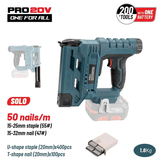 Bormann sparachiodi graffettatrice batteria 20V solo corpo