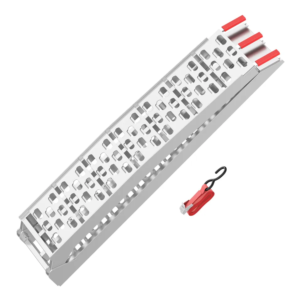 Wiltec Rampa di Carico 223 cm 340 kg Alluminio Pieghevole