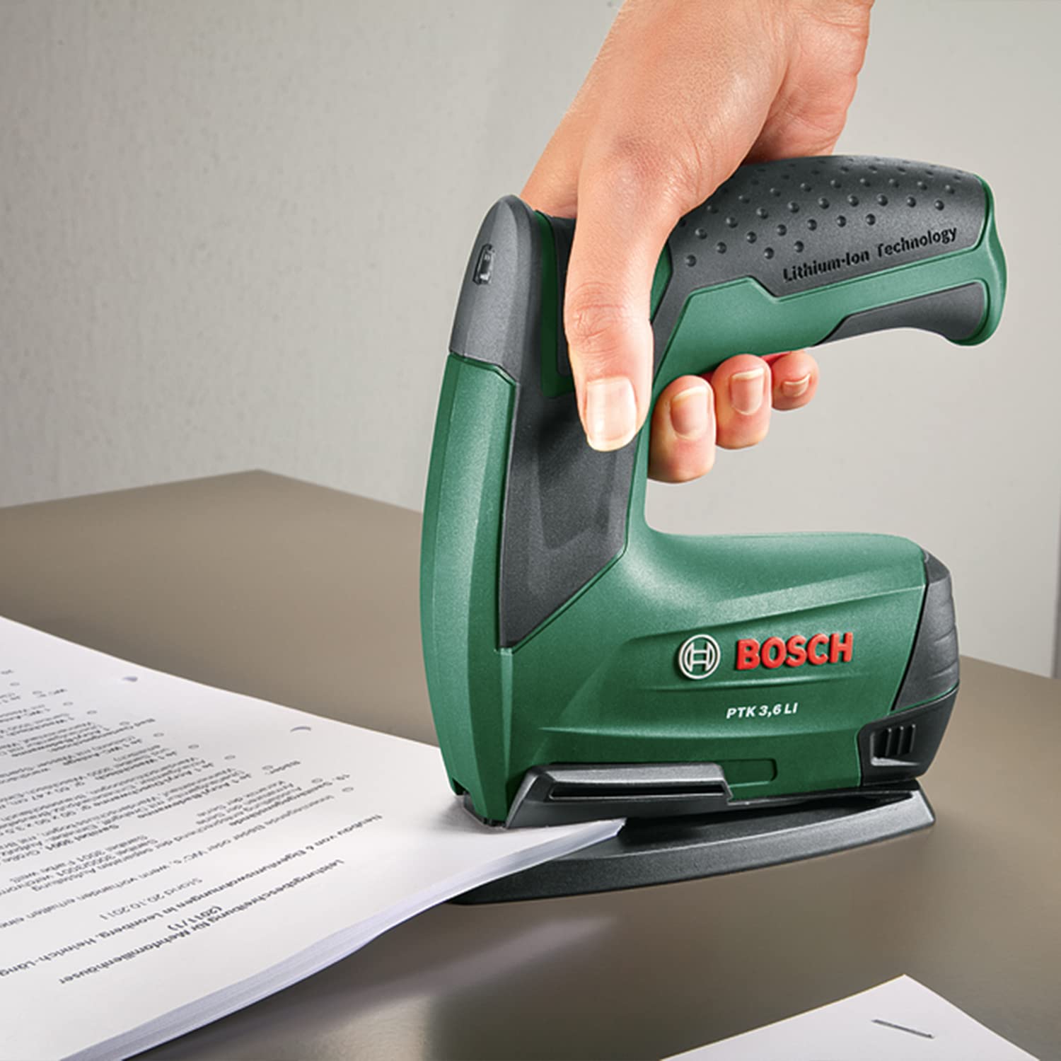 Bosch PTK 3.6 LI Graffatrice a Batteria con Set Ufficio