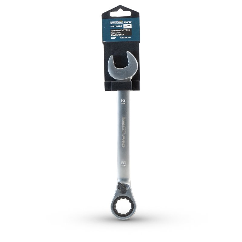 Bormann chiave cricchetto 21mm CR-V reversibile rialzata