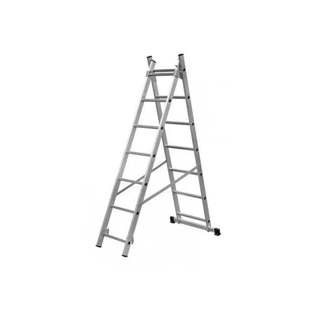 Bormann scala doppia alluminio 2x7 3,14m professionale