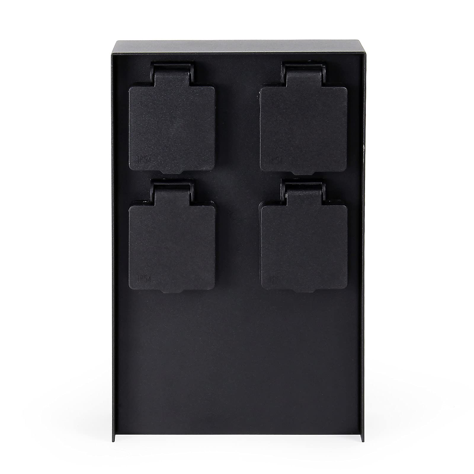 Wiltec presa giardino 4 posti IP44 nera colonna