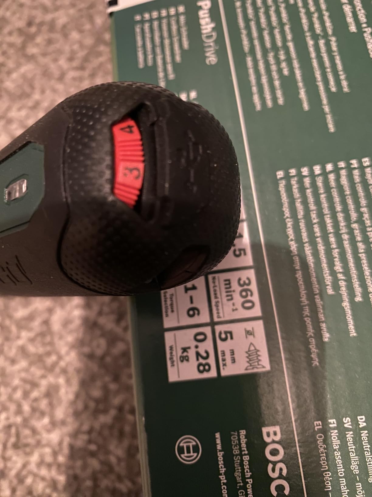 Bosch PushDrive cacciavite a batteria tascabile 3,6V