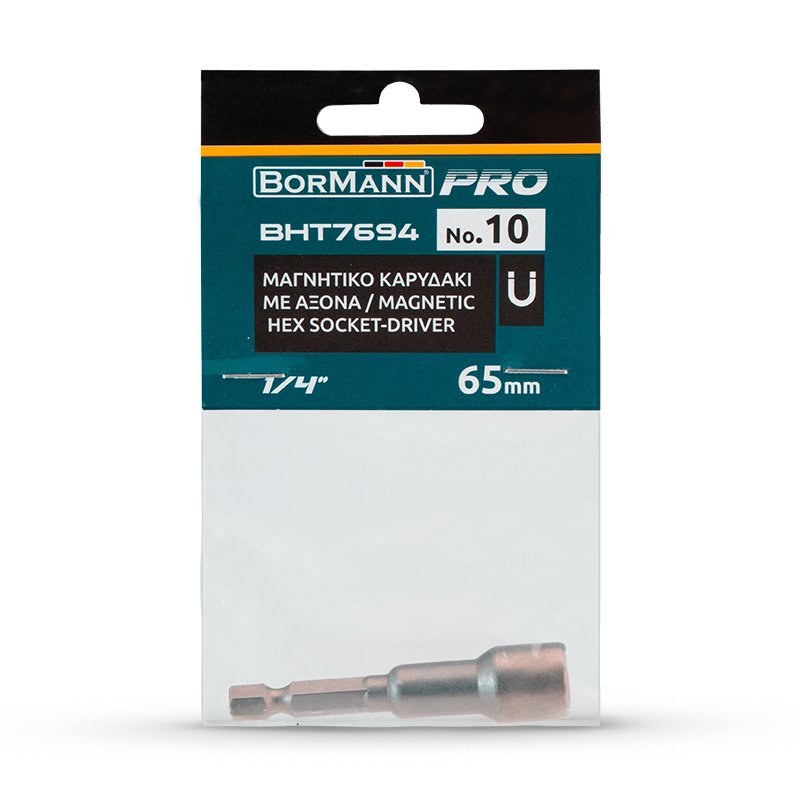 Bormann Inserto bussola esagonale magnetica 10mm 65mm