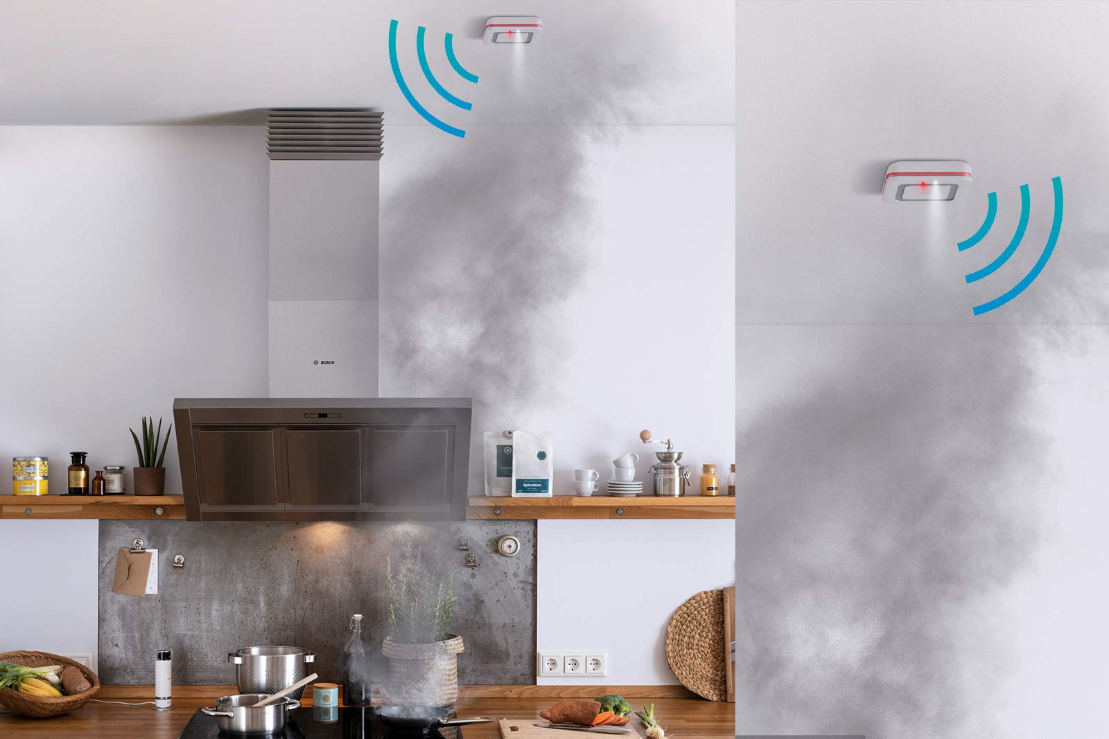 Bosch Smart Home Twinguard 8750001213 rilevatore fumo qualità aria