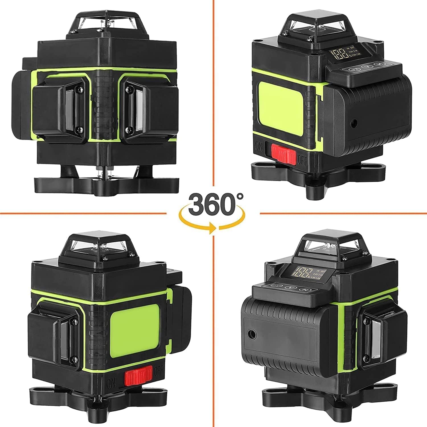 DE ROSA SHOP Livella Laser 4D 16 Linee 360° con Treppiede