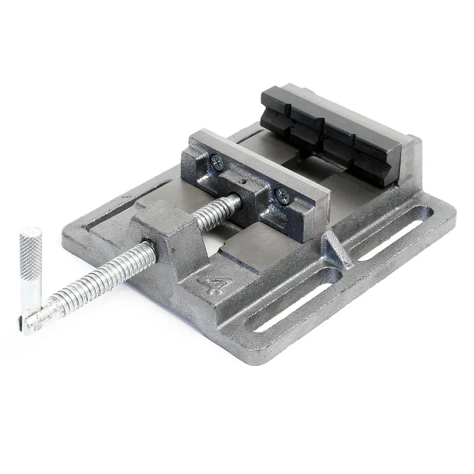 Wiltec Morsa da Banco 100 mm ghisa serraggio 75 mm