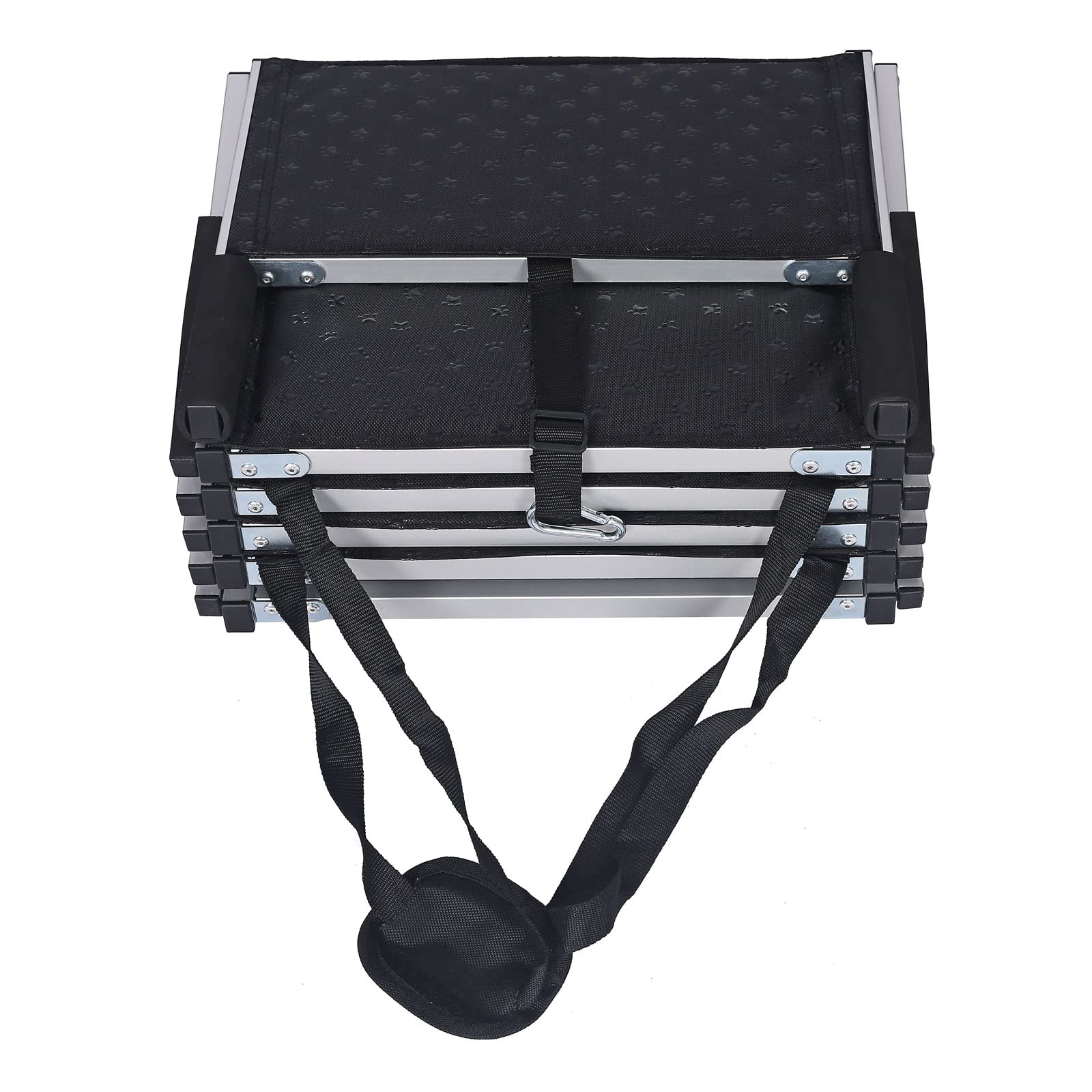 Wiltec Scaletta Cani Auto 5 Gradini Alluminio 68 kg Antiscivolo