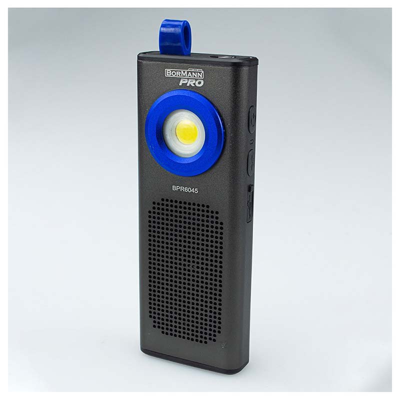 Bormann torcia LED ricaricabile 500Lm con speaker