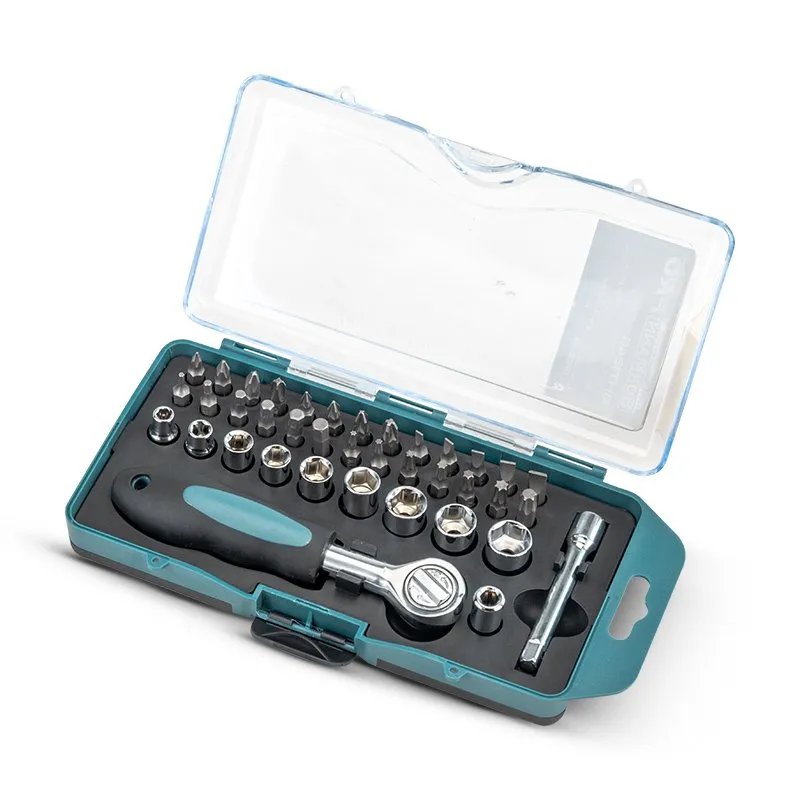 Bormann set bussole e bit 1/4" 38 pezzi