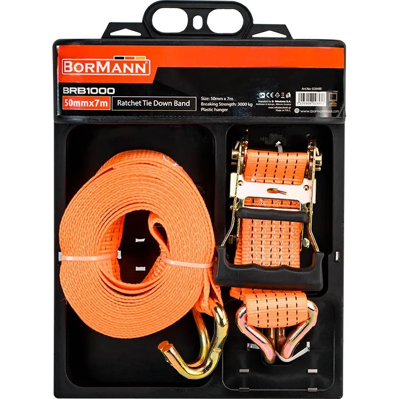 Bormann Cinghia Cricchetto 50 mm x 7 m 3000 Kg