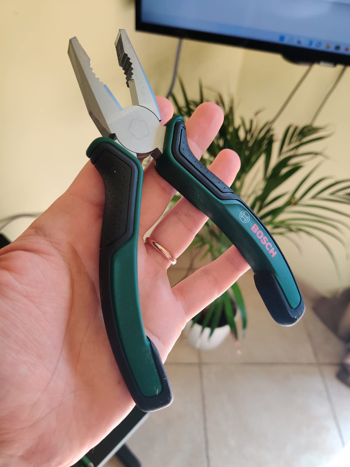 Bosch Set Pinze 2 Pezzi 180 mm Acciaio Taglio 60 HRC