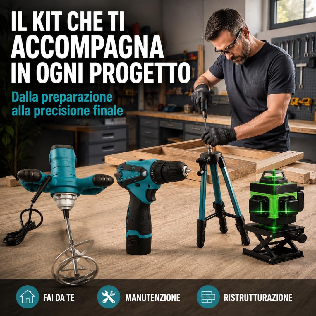 De Rosa Shop Kit 3 in 1 miscelatore 1600W laser 4D